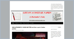 Desktop Screenshot of lifeonacocktailnapkin.com